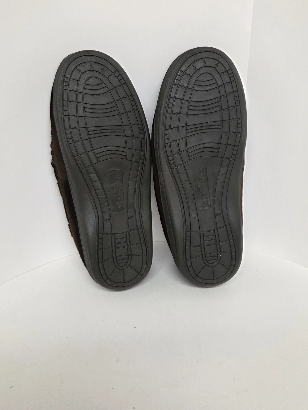 St. John's Bay Dark Brown Suede Moccasin Slip-Ons. Size 10M. #0240
